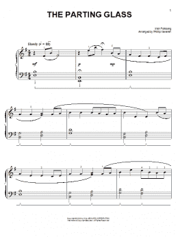 page one of The Parting Glass (arr. Phillip Keveren) (Easy Piano)