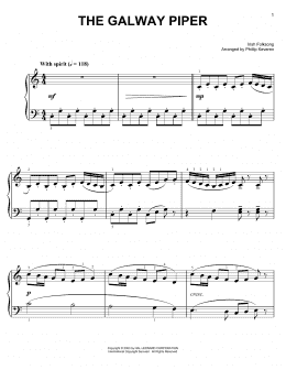 page one of The Galway Piper (arr. Phillip Keveren) (Easy Piano)