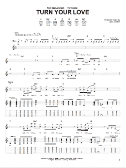 page one of Turn Your Love (Guitar Tab)