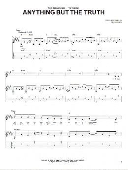 page one of Anything But The Truth (Guitar Tab)