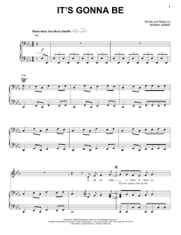 page one of It's Gonna Be (Piano, Vocal & Guitar Chords (Right-Hand Melody))