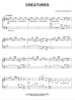 page one of Creatures (Piano Solo)