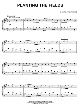 page one of Planting The Fields (Piano Solo)