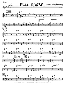page one of Full House (Real Book – Melody & Chords – Eb Instruments)