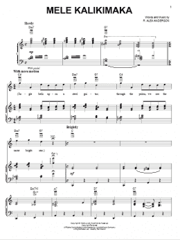 page one of Mele Kalikimaka (Piano & Vocal)