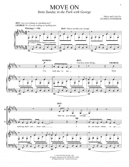 page one of Move On (Piano & Vocal)