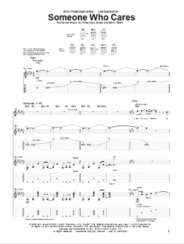 page one of Someone Who Cares (Guitar Tab)