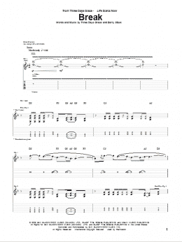 page one of Break (Guitar Tab)