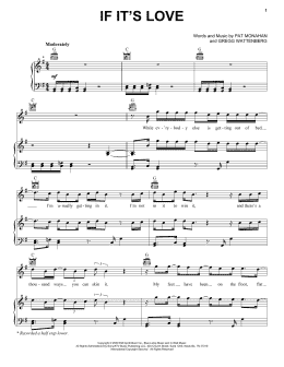 page one of If It's Love (Piano, Vocal & Guitar Chords (Right-Hand Melody))