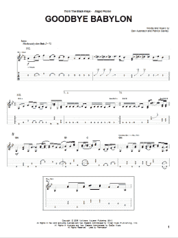 page one of Goodbye Babylon (Guitar Tab)