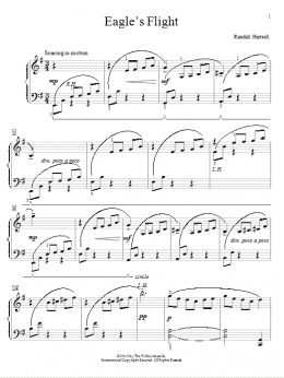 page one of Eagle's Flight (Educational Piano)