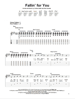 page one of Fallin' For You (Easy Guitar Tab)