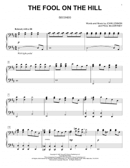 page one of The Fool On The Hill (Piano Duet)