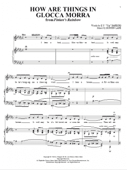 page one of How Are Things In Glocca Morra (Piano & Vocal)
