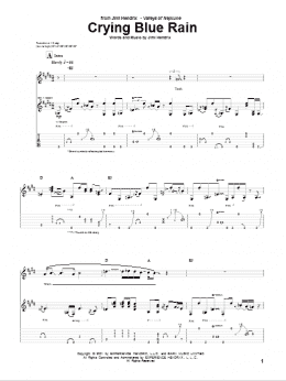 page one of Crying Blue Rain (Guitar Tab)