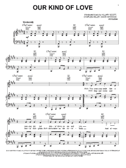 page one of Our Kind Of Love (Piano, Vocal & Guitar Chords (Right-Hand Melody))