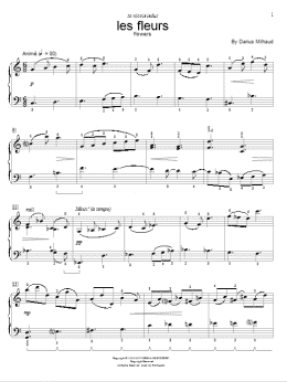 page one of Flowers (Educational Piano)