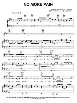 page one of No More Pain (Piano, Vocal & Guitar Chords (Right-Hand Melody))