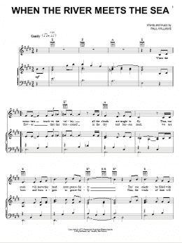 page one of When The River Meets The Sea (Piano, Vocal & Guitar Chords (Right-Hand Melody))