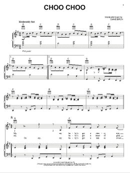 page one of Choo Choo (Piano, Vocal & Guitar Chords (Right-Hand Melody))