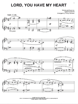 page one of Lord, You Have My Heart [Jazz version] (arr. Phillip Keveren) (Piano Solo)