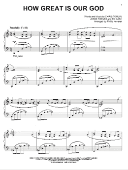 page one of How Great Is Our God [Jazz version] (arr. Phillip Keveren) (Piano Solo)