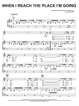 page one of When I Reach The Place I'm Going (Piano, Vocal & Guitar Chords (Right-Hand Melody))