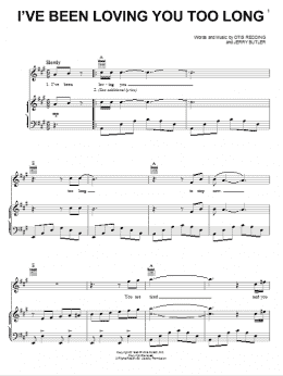 page one of I've Been Loving You Too Long (Piano, Vocal & Guitar Chords (Right-Hand Melody))