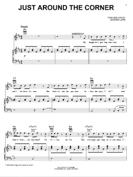 page one of Just Around The Corner (Piano & Vocal)