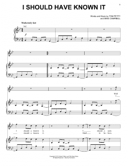 page one of I Should Have Known It (Piano, Vocal & Guitar Chords (Right-Hand Melody))