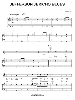 page one of Jefferson Jericho Blues (Piano, Vocal & Guitar Chords (Right-Hand Melody))