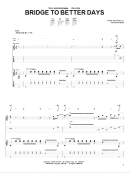 page one of Bridge To Better Days (Guitar Tab)