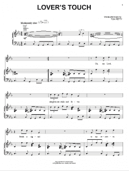 page one of Lover's Touch (Piano, Vocal & Guitar Chords (Right-Hand Melody))