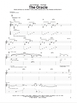 page one of The Oracle (Guitar Tab)