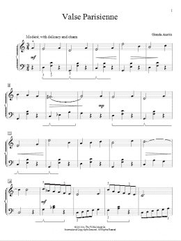 page one of Valse Parisienne (Educational Piano)