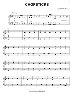 page one of Chopsticks (Piano Solo)