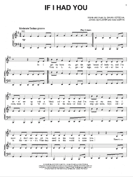 page one of If I Had You (Piano, Vocal & Guitar Chords (Right-Hand Melody))