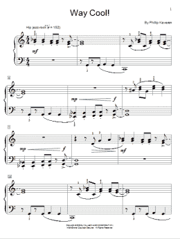page one of Way Cool! (Educational Piano)
