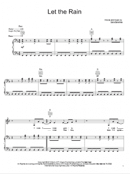 page one of Let The Rain (Piano, Vocal & Guitar Chords (Right-Hand Melody))
