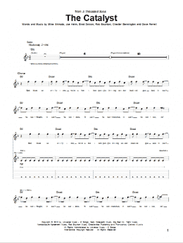 page one of The Catalyst (Guitar Tab)