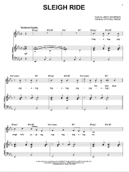 page one of Sleigh Ride (Piano & Vocal)