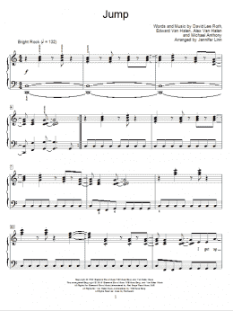 page one of Jump (Educational Piano)
