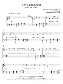 page one of Twist And Shout (Educational Piano)