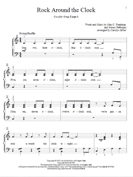 page one of Rock Around The Clock (Educational Piano)