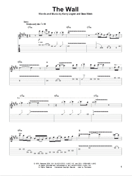 page one of The Wall (Guitar Tab (Single Guitar))