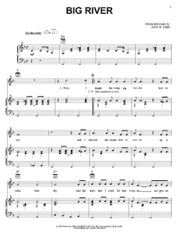 page one of Big River (Piano, Vocal & Guitar Chords (Right-Hand Melody))