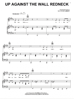 page one of Up Against The Wall Redneck (Piano, Vocal & Guitar Chords (Right-Hand Melody))