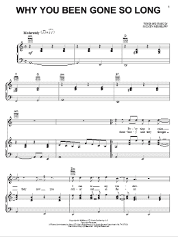 page one of Why You Been Gone So Long (Piano, Vocal & Guitar Chords (Right-Hand Melody))