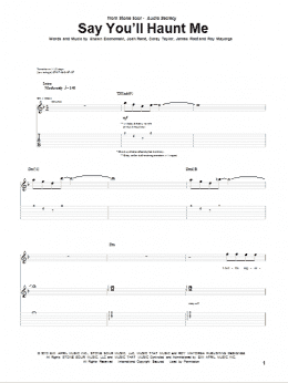 page one of Say You'll Haunt Me (Guitar Tab)