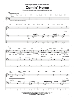 page one of Comin' Home (Bass Guitar Tab)